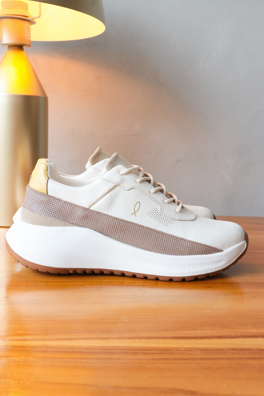 SNEAKER DARA - EN CUERO - PARA DAMA