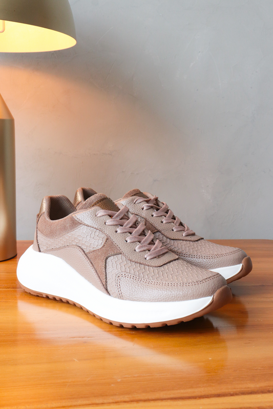 SNEAKER BUMBOL - EN CUERO - PARA DAMA