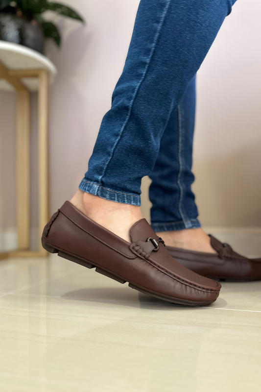 MOCASINES BRUX - PARA HOMBRE- EN CUERO