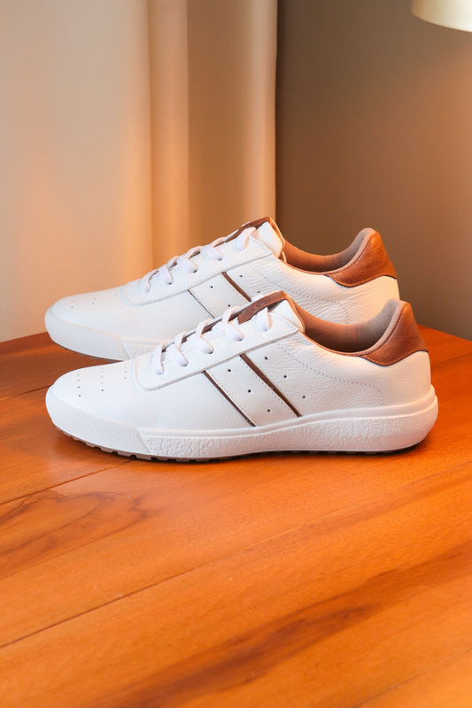 SNEAKERS MONTECARLO  EN CUERO BLANCO - CLK