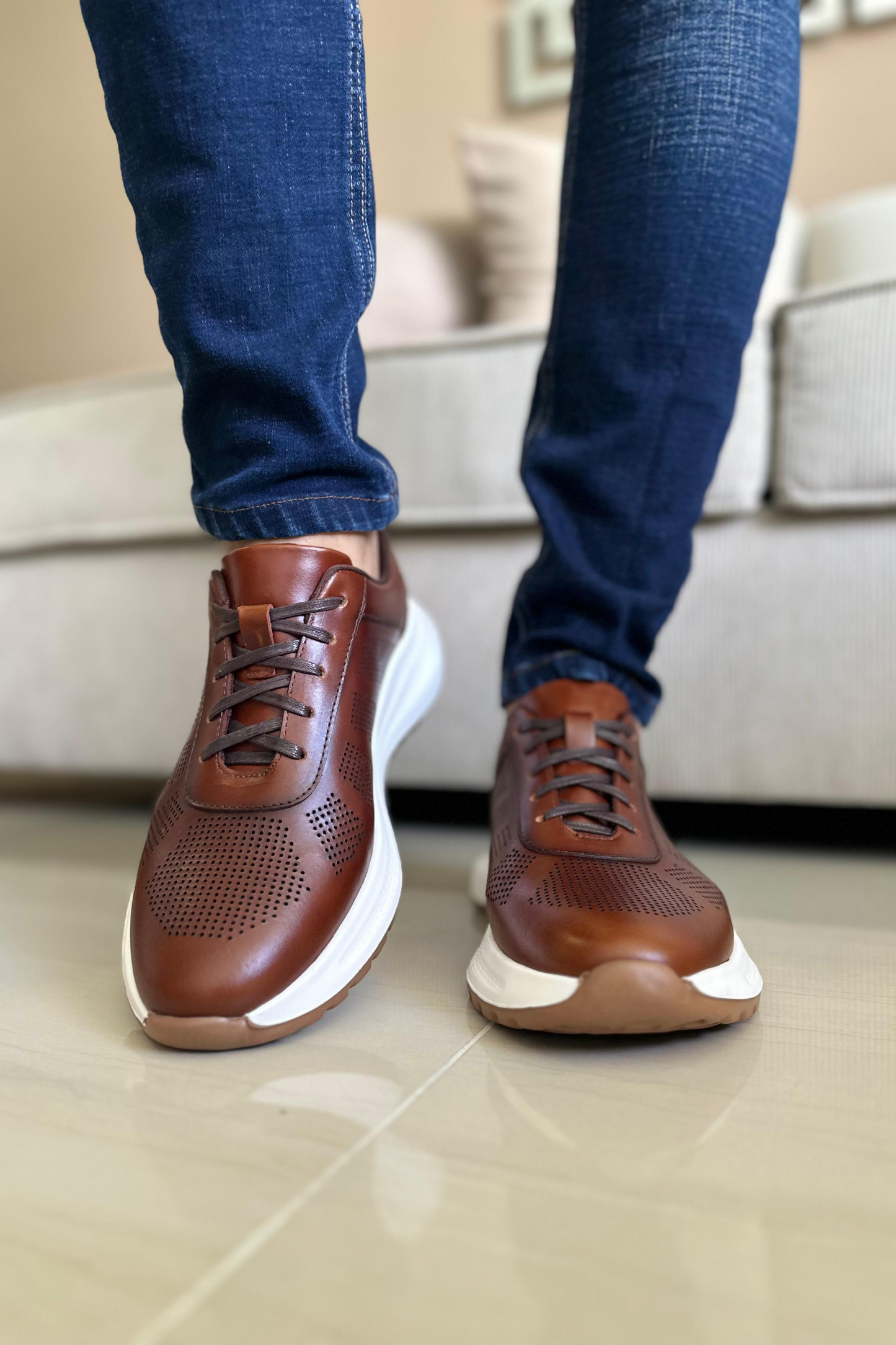SNEAKERS ZOROAK - PARA HOMBRE - EN CUERO REF: CERRITO
