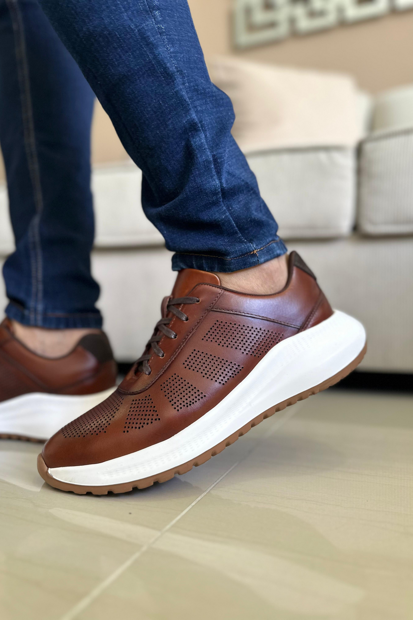SNEAKERS ZOROAK - PARA HOMBRE - EN CUERO REF: CERRITO