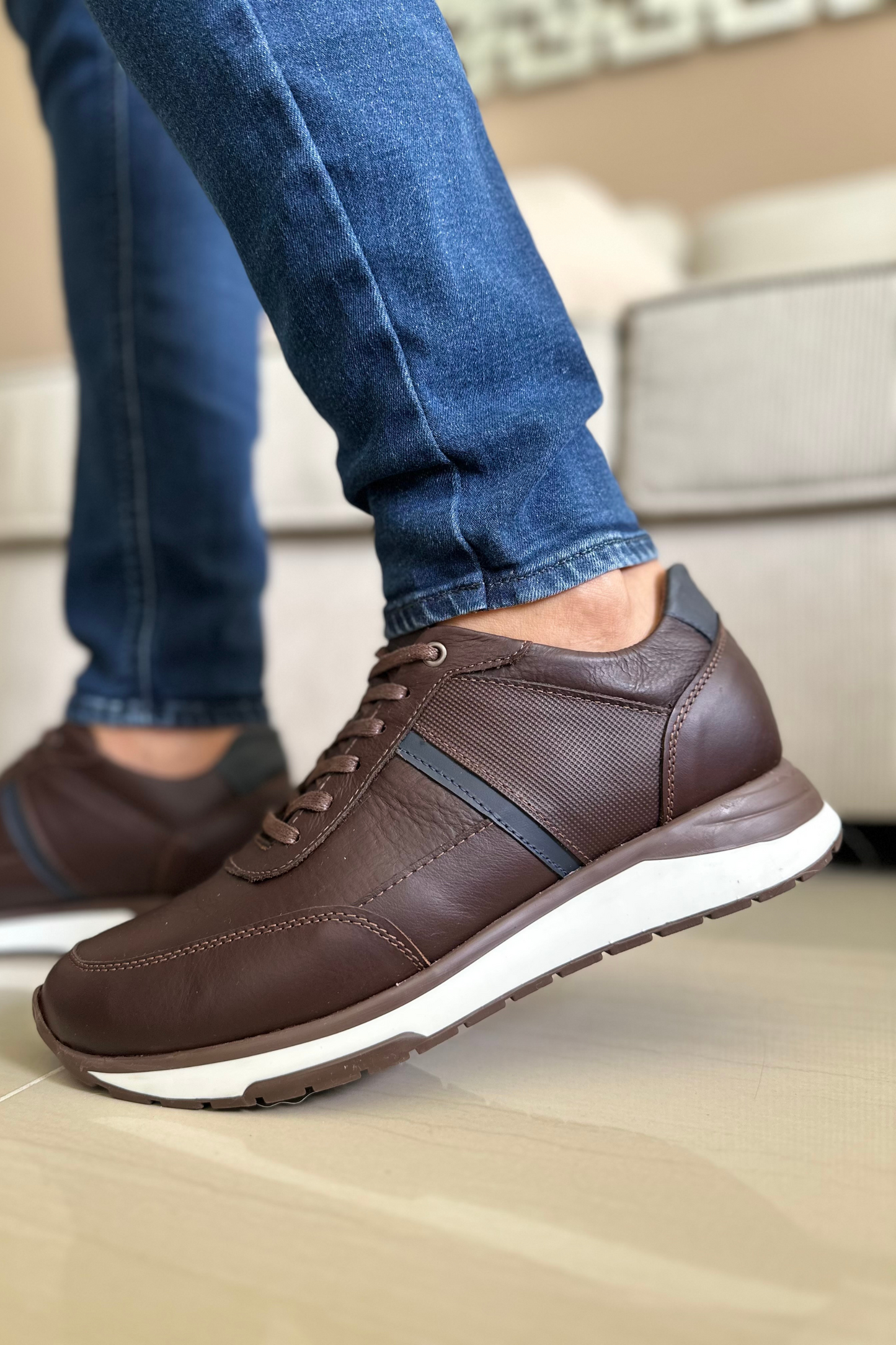 SNEAKER HAWK - EN CUERO - PARA HOMBRE