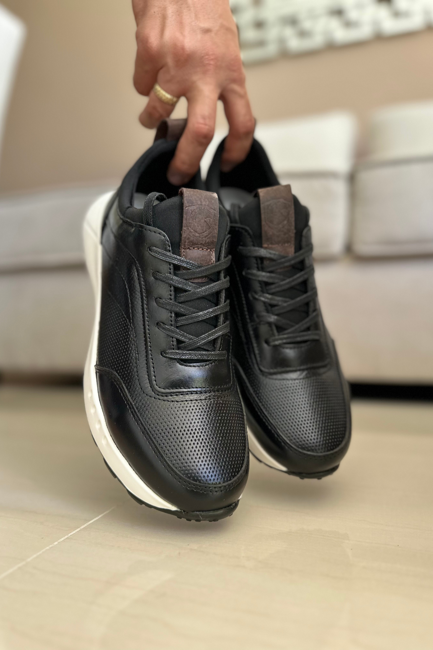 SNEAKERS MONBLANC - EN CUERO - PARA HOMBRE - REF: SPN 3050