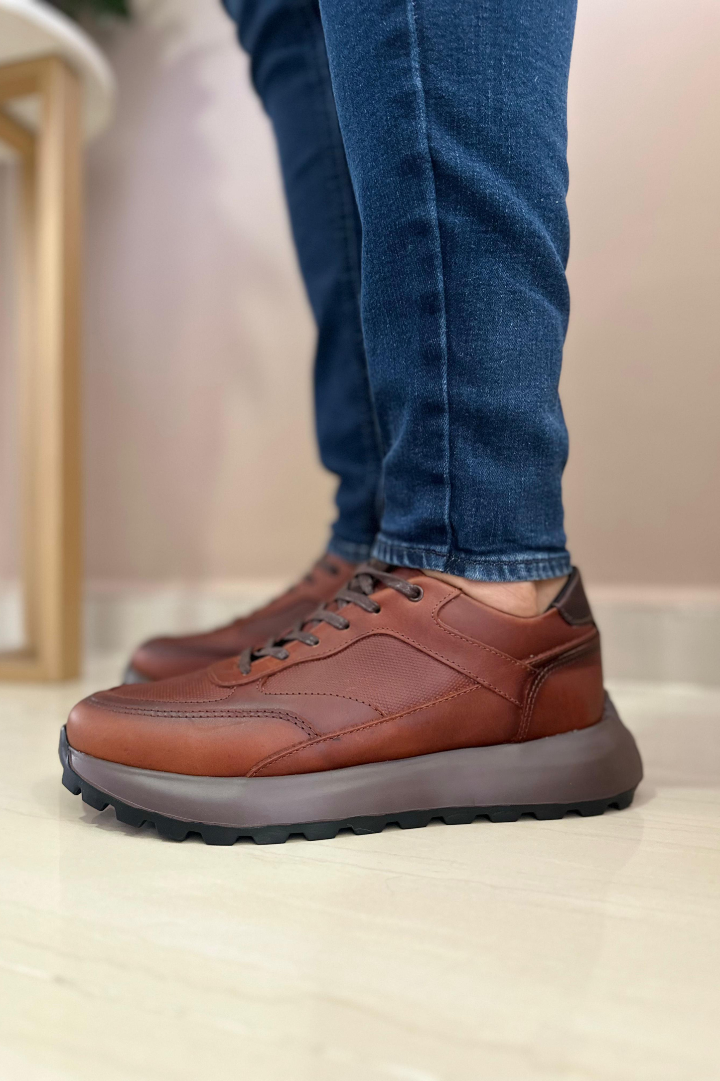 SNEAKERS ROCKO - CUERO SELECTO - PARA HOMBRE - REF: C22