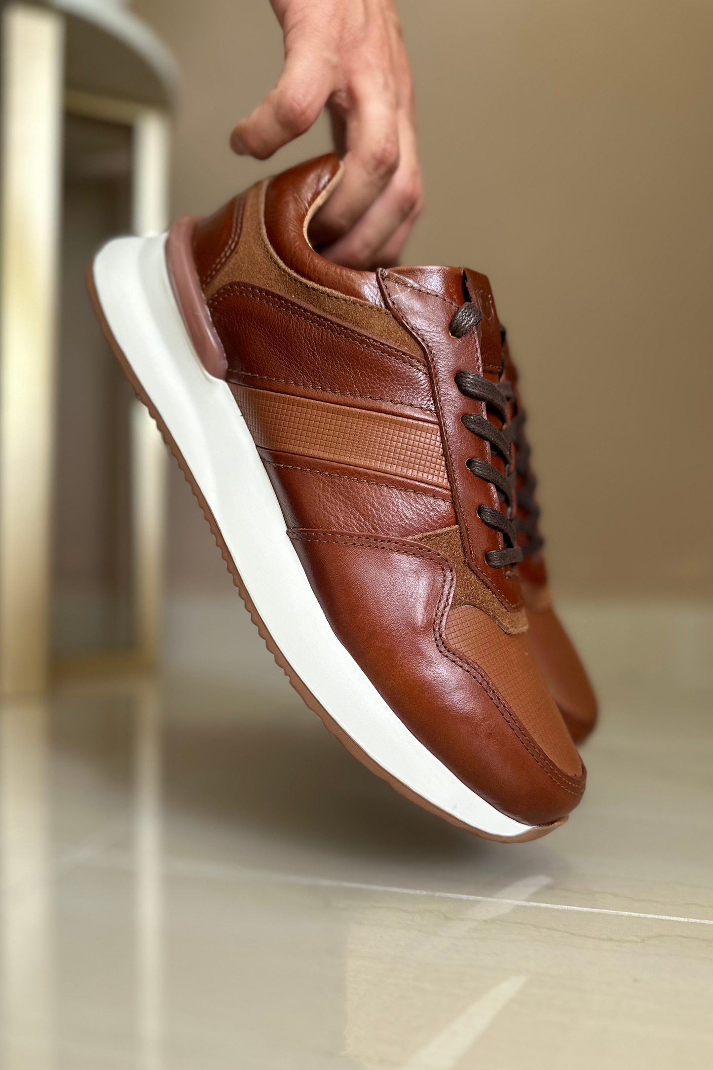 SNEAKER DJANGO - EN CUERO - PARA HOMBRE - REF: 934