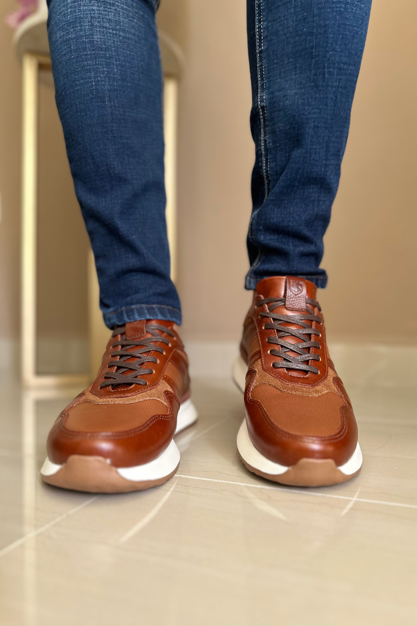 SNEAKER DJANGO - EN CUERO - PARA HOMBRE - REF: 934