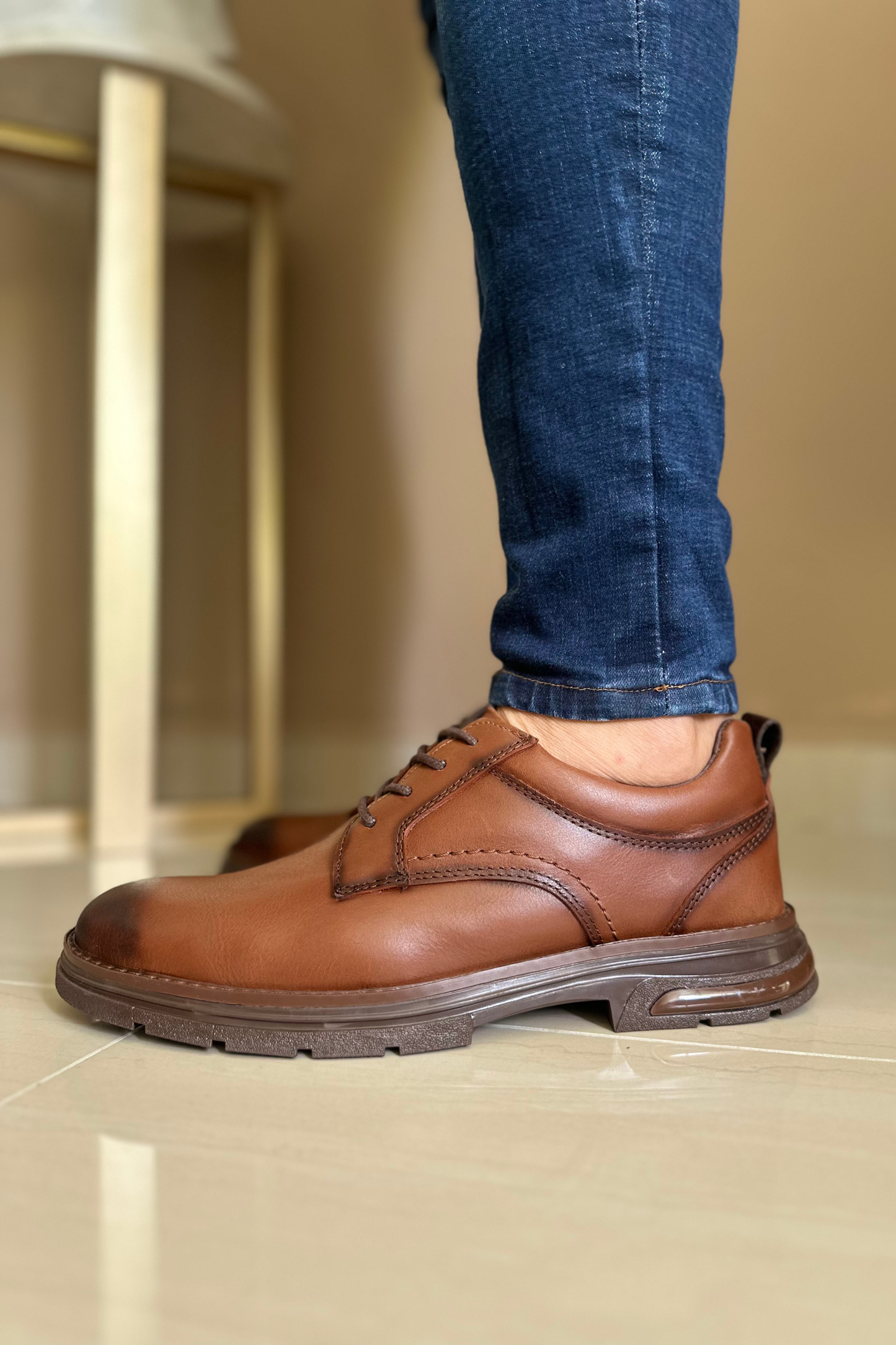 CASUALES HAMPTON - EN CUERO - PARA HOMBRE - REF: CLK 2095