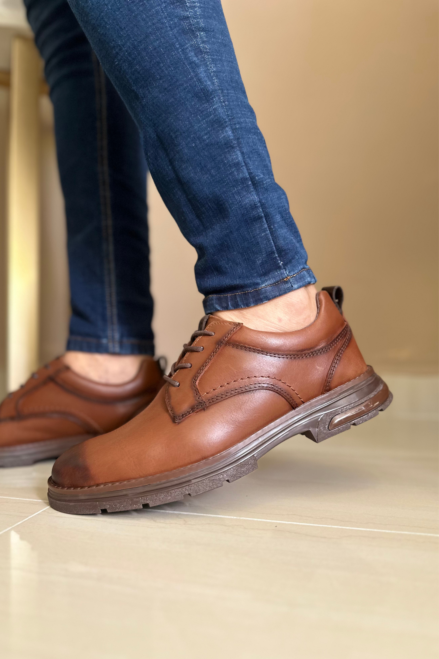 CASUALES HAMPTON - EN CUERO - PARA HOMBRE - REF: CLK 2095