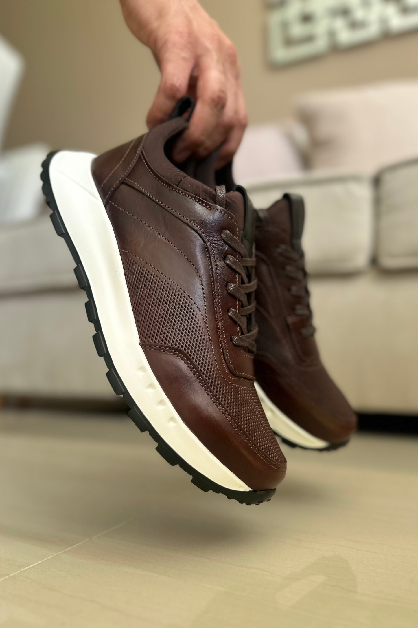 SNEAKERS MONBLANC - EN CUERO - PARA HOMBRE - REF: SPN 3050