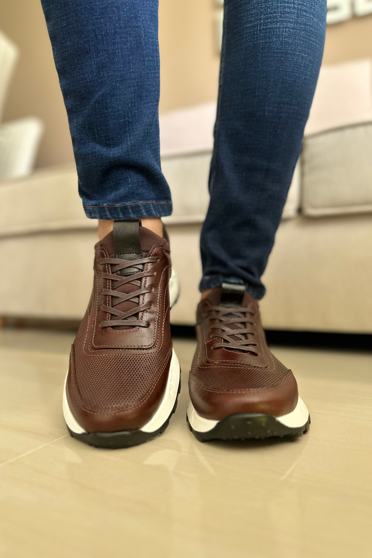 SNEAKERS MONBLANC - EN CUERO - PARA HOMBRE - REF: SPN 3050