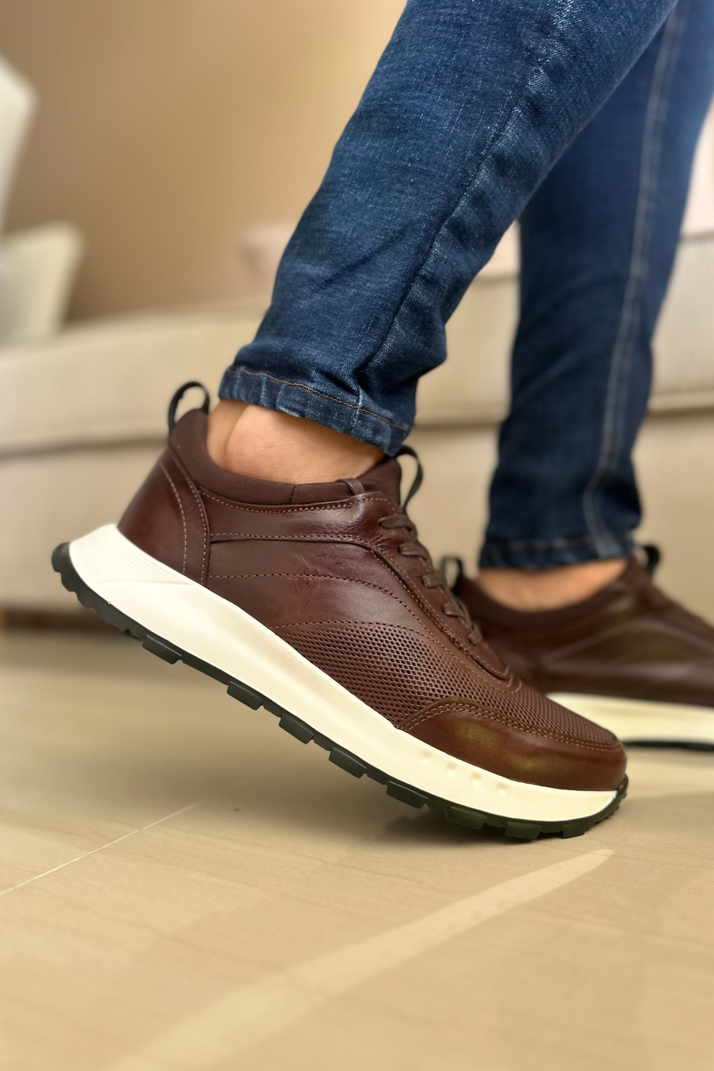 SNEAKERS MONBLANC - EN CUERO - PARA HOMBRE - REF: SPN 3050