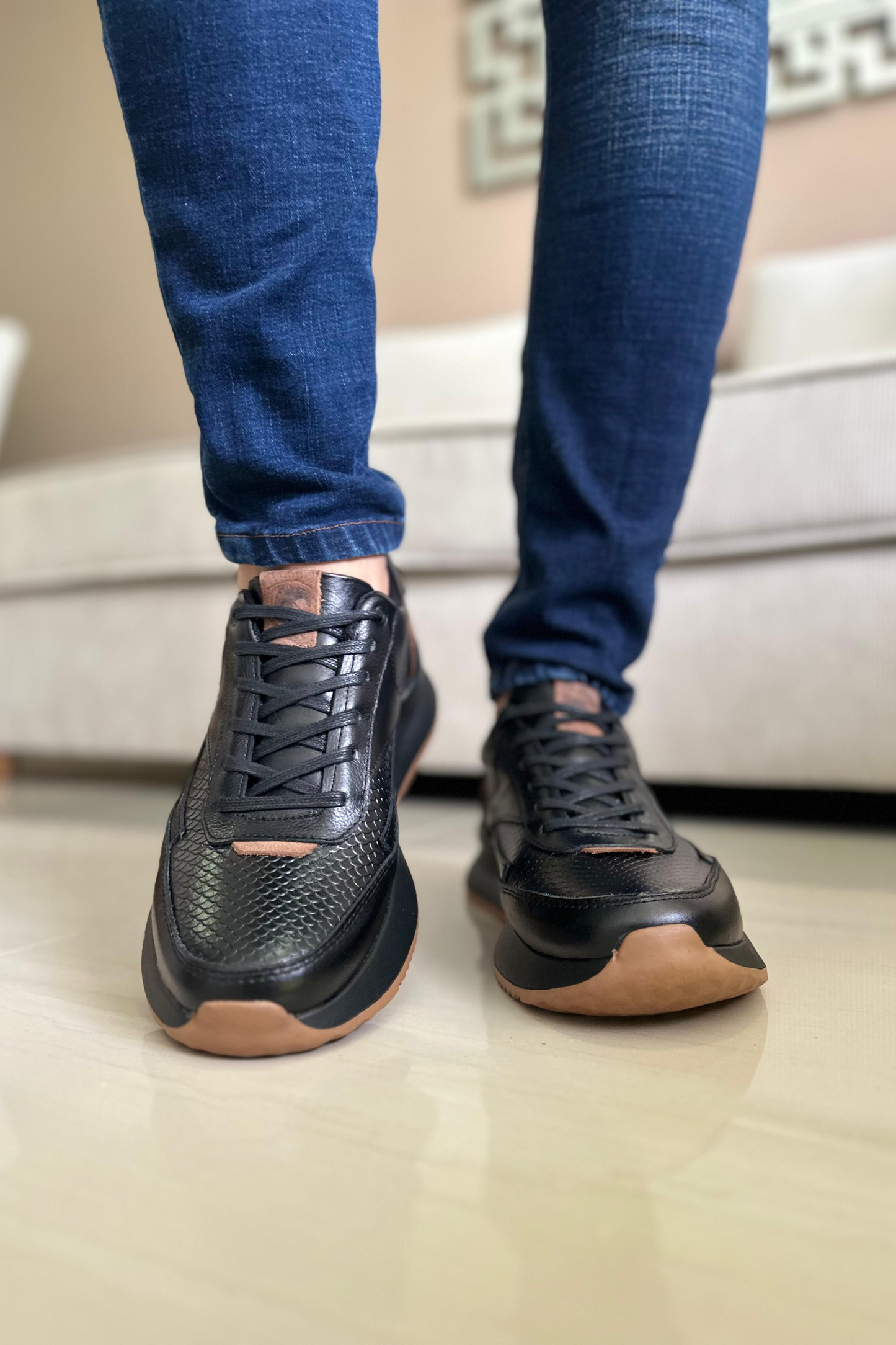 SNEAKERS XOKS - EN CUERO - PARA HOMBRE REF: 3223