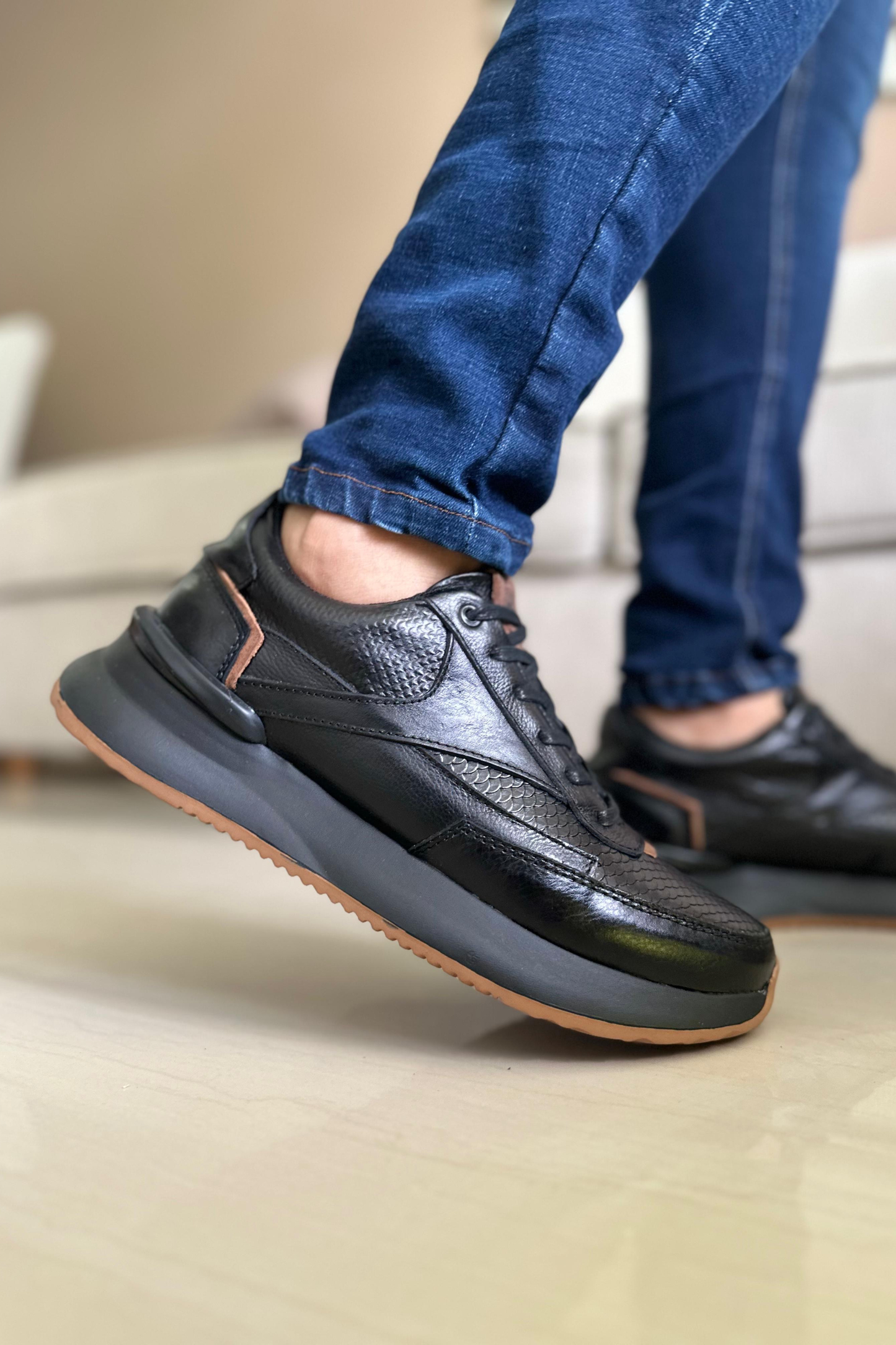SNEAKERS XOKS - EN CUERO - PARA HOMBRE REF: 3223