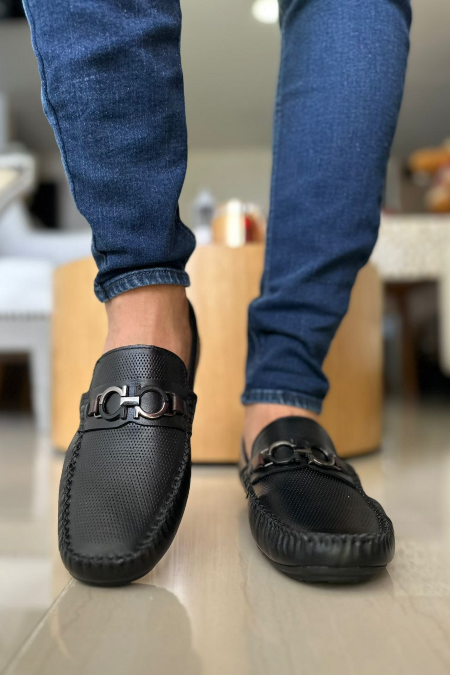 MOCASINES COKE - PARA HOMBRE- EN CUERO