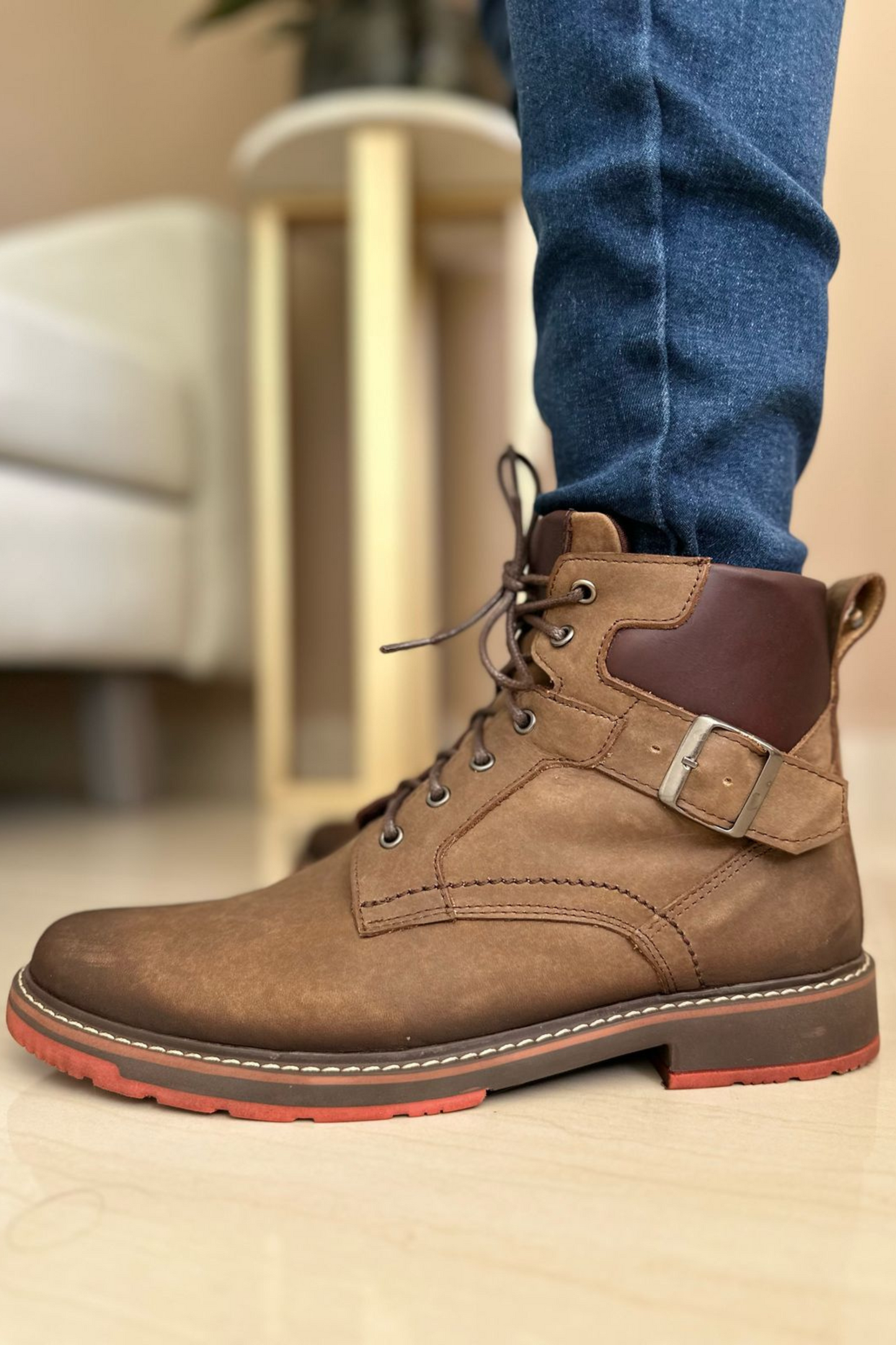 BOTAS GAMBINO - EN CUERO - PARA HOMBRE
