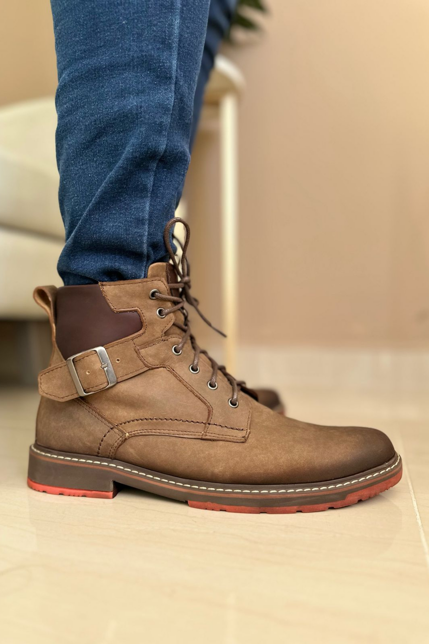 BOTAS GAMBINO - EN CUERO - PARA HOMBRE
