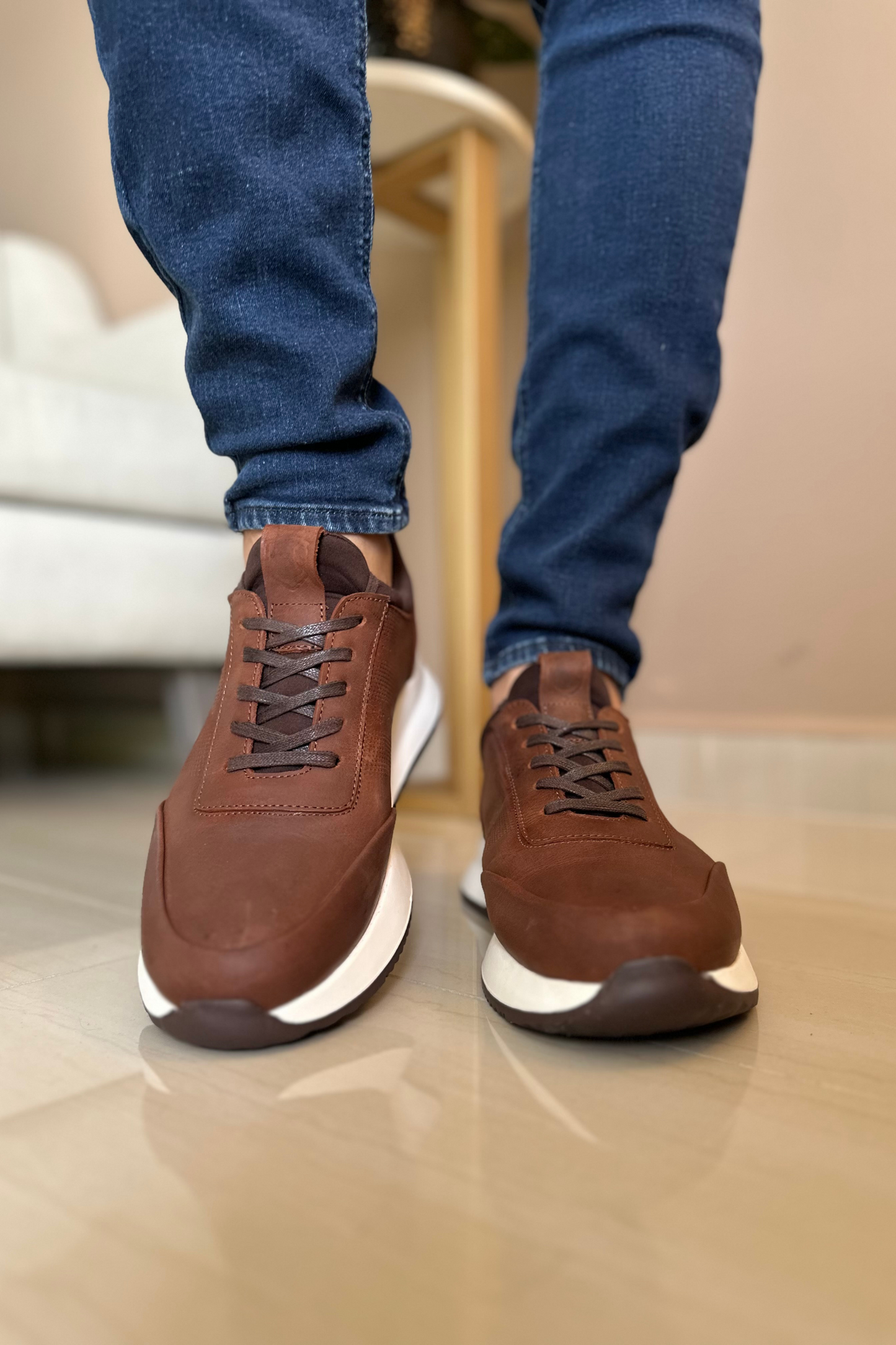 SNEAKERS FISH - EN CUERO - PARA HOMBRE - REF: SPN 3216