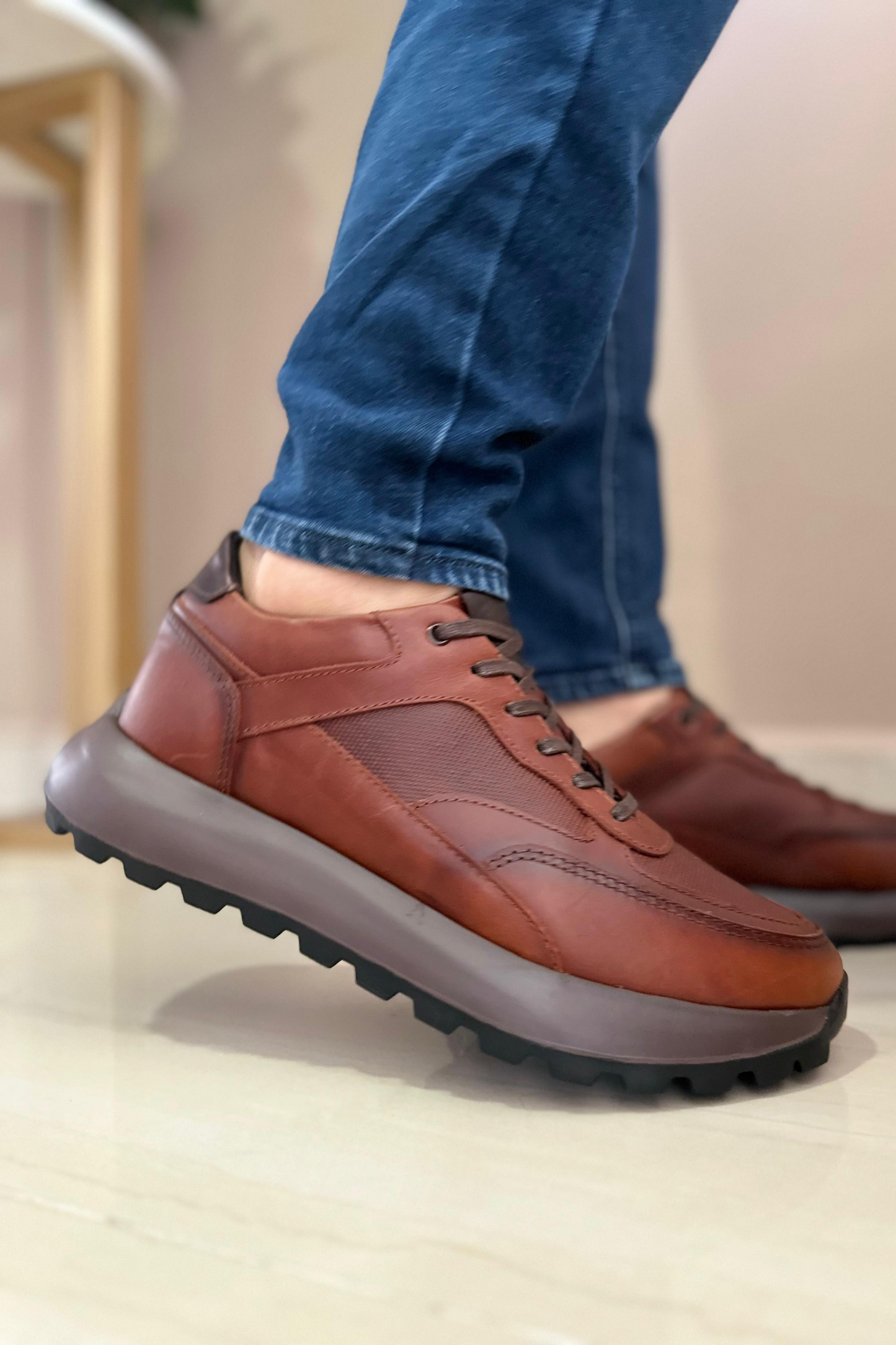 SNEAKERS ROCKO - CUERO SELECTO - PARA HOMBRE - REF: C22