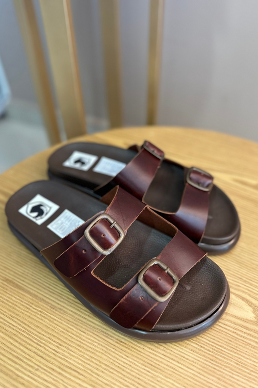 SANDALIAS ROBS - EN CUERO - PARA HOMBRE