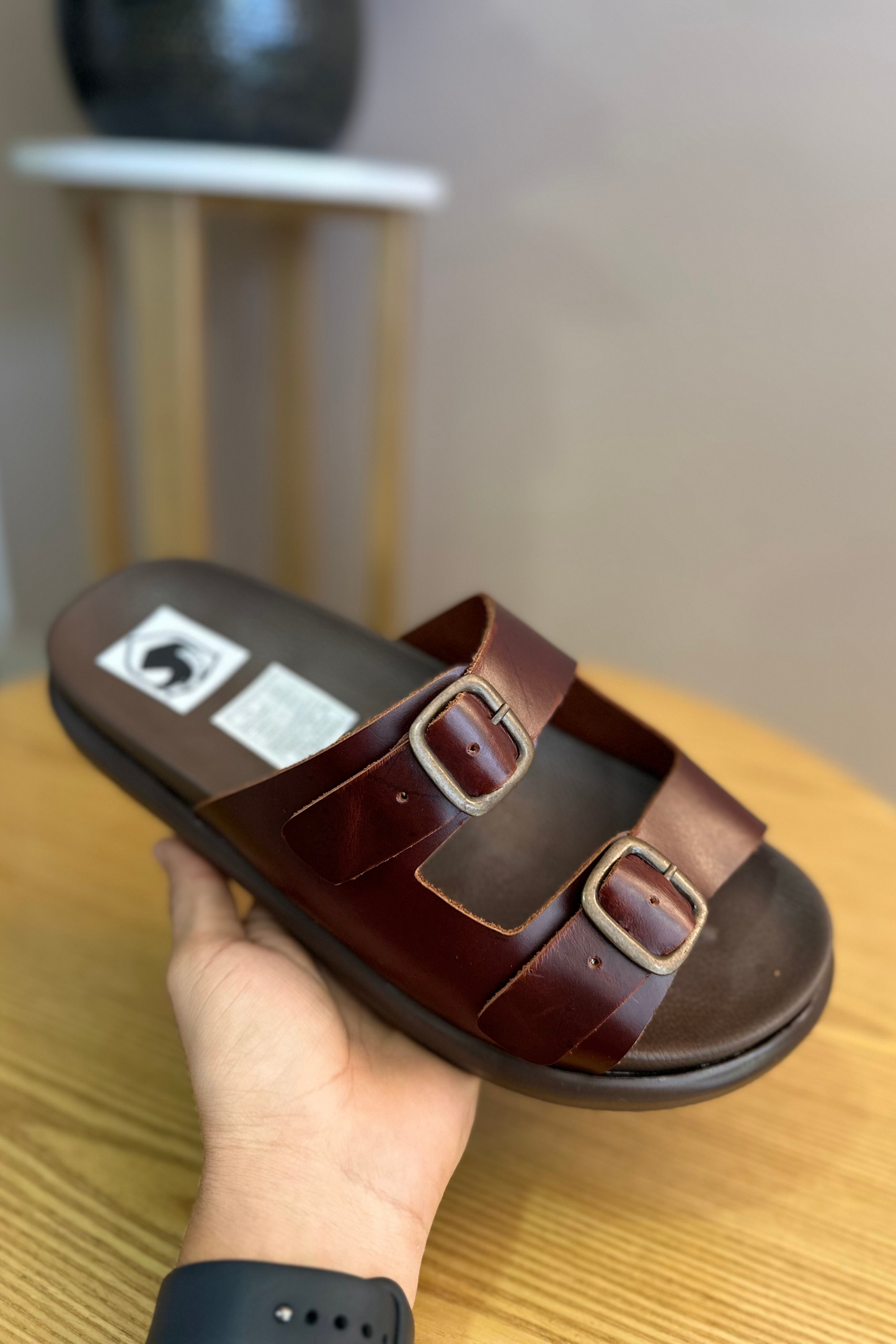 SANDALIAS ROBS - EN CUERO - PARA HOMBRE