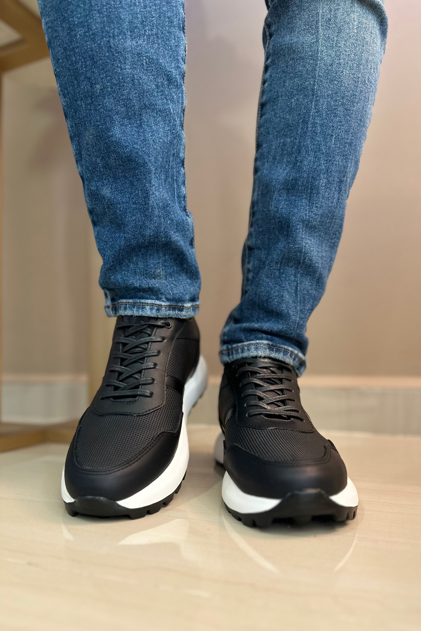SNEAKER MINE - EN CUERO - PARA HOMBRE - REF: B44