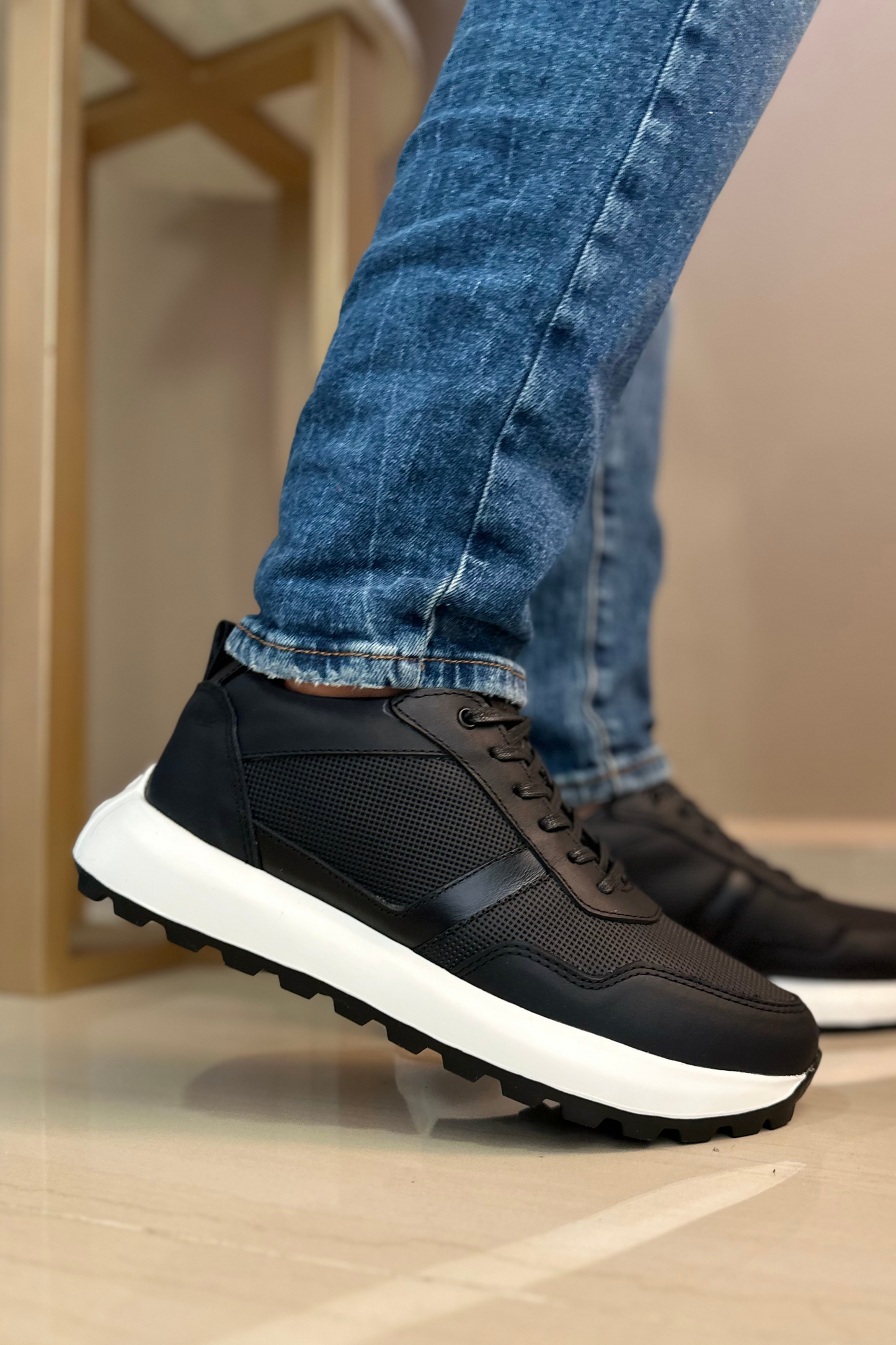 SNEAKER MINE - EN CUERO - PARA HOMBRE - REF: B44