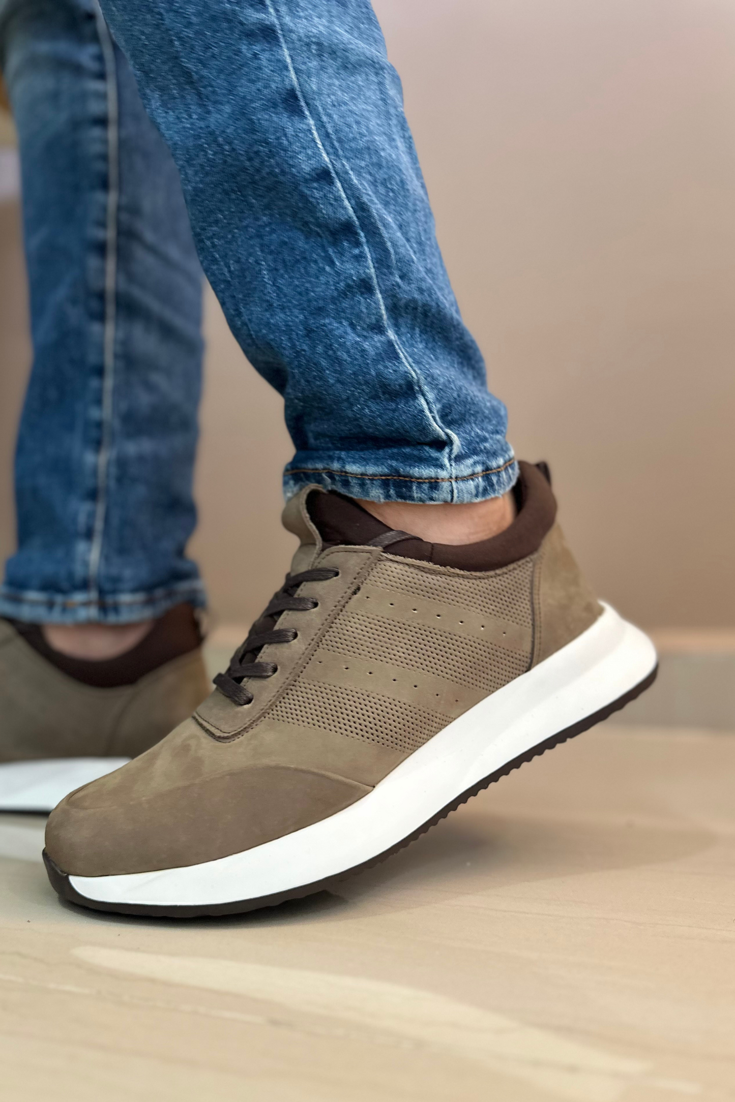 SNEAKERS LUZU - EN CUERO - PARA HOMBRE - REF: SPN 3216