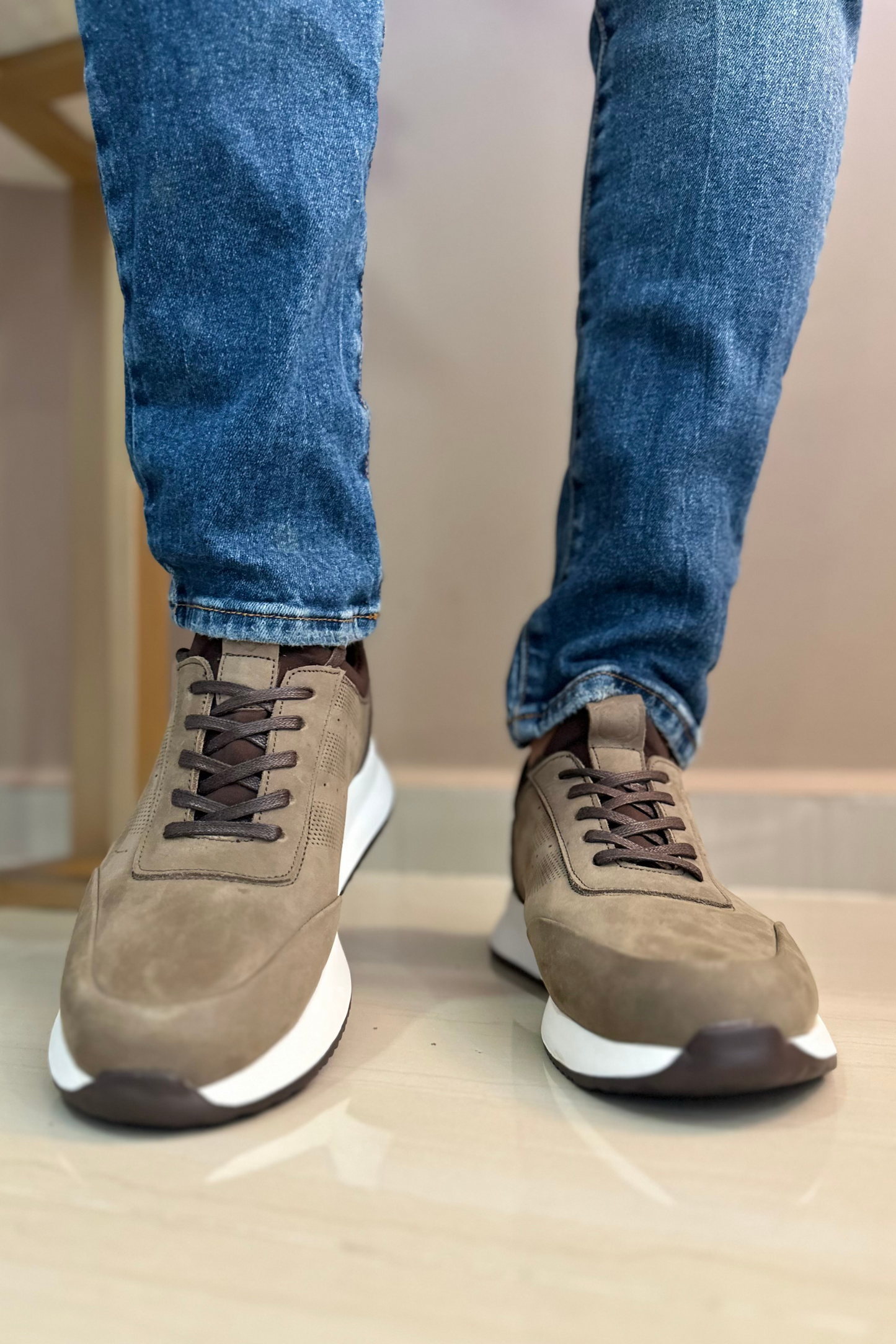 SNEAKERS LUZU - EN CUERO - PARA HOMBRE - REF: SPN 3216