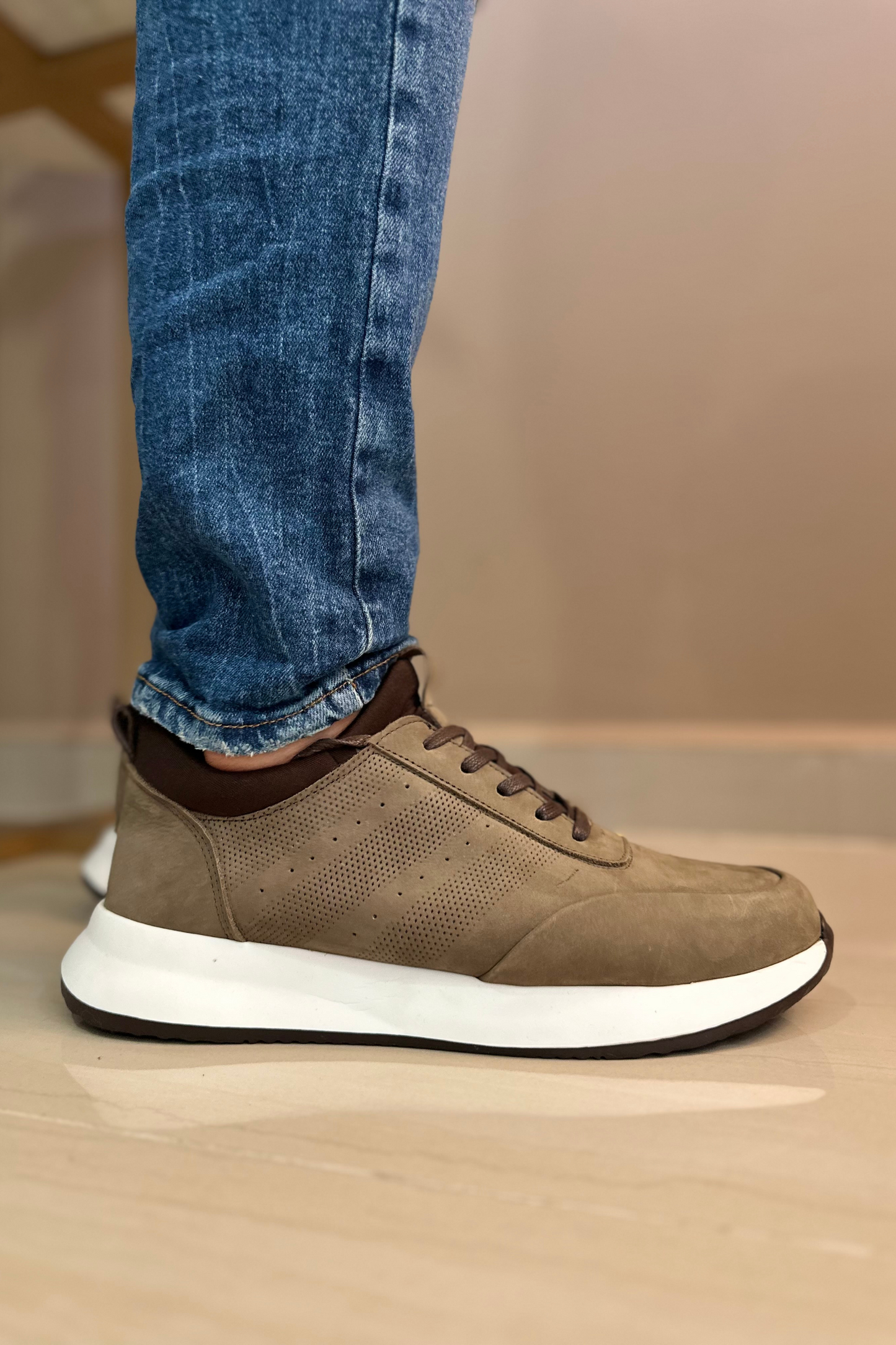 SNEAKERS LUZU - EN CUERO - PARA HOMBRE - REF: SPN 3216
