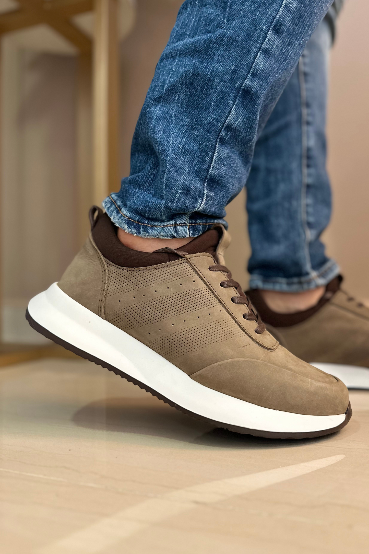 SNEAKERS LUZU - EN CUERO - PARA HOMBRE - REF: SPN 3216