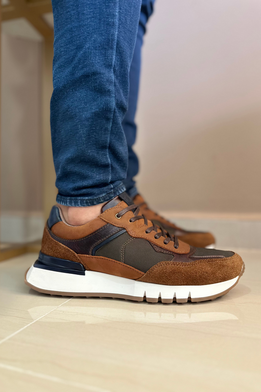 SNEAKER GIO - EN CUERO - PARA HOMBRE - REF: CLK 2123