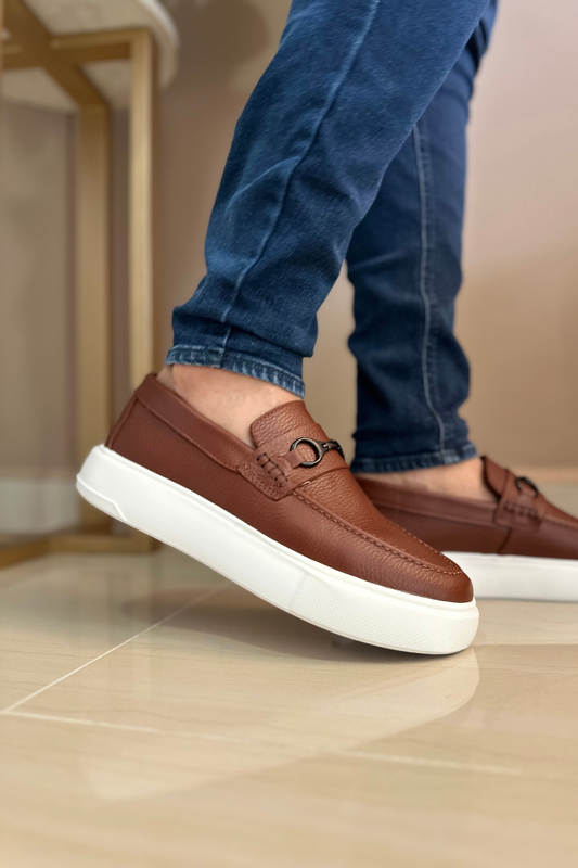 MOCASÍN ROM - EN CUERO - PARA HOMBRE