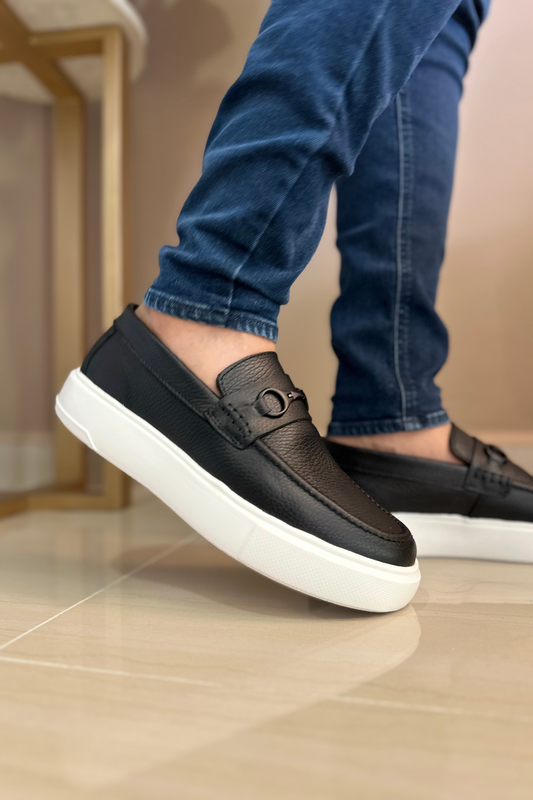 MOCASÍN ROM - EN CUERO - PARA HOMBRE
