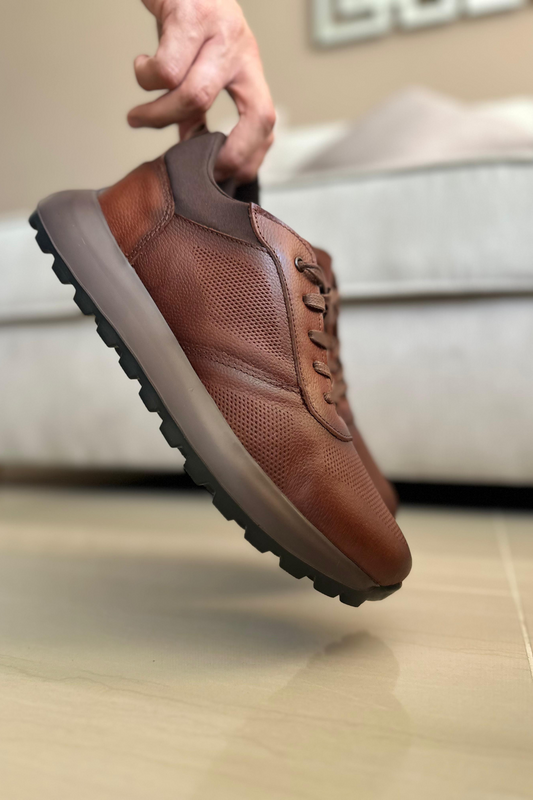 SNEAKER KRIS - PARA HOMBRE - EN CUERO - REF: 356