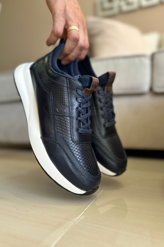 SNEAKER BERGEN - PARA HOMBRE - EN CUERO - REF: 3217