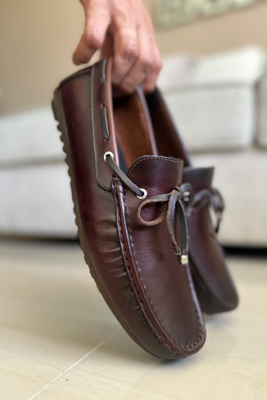 MOCASINES BROAD - PARA HOMBRE - EN CUERO - REF:SKN