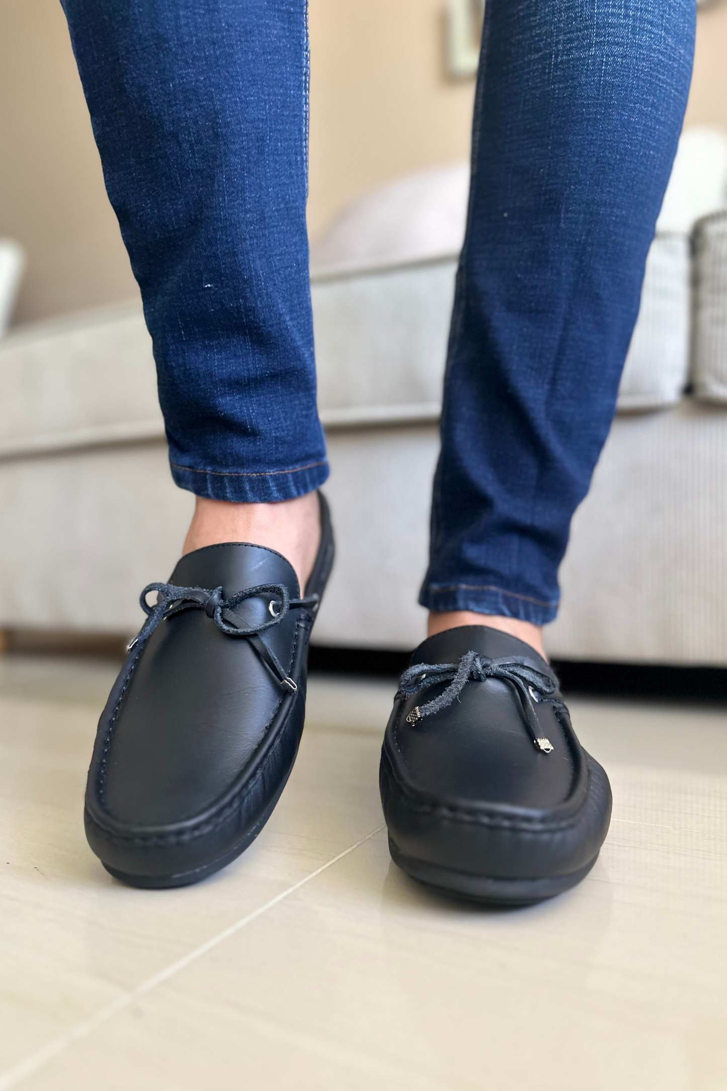 MOCASINES BROAD - PARA HOMBRE - EN CUERO - REF: SKN