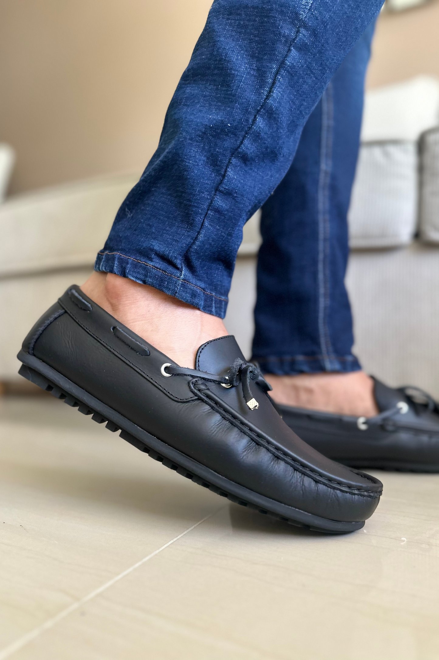 MOCASINES BROAD - PARA HOMBRE - EN CUERO - REF: SKN