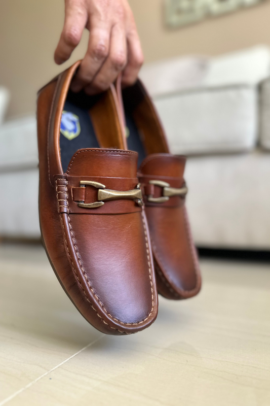 MOCASINES PINA - PARA HOMBRE - EN CUERO - REF: SKN