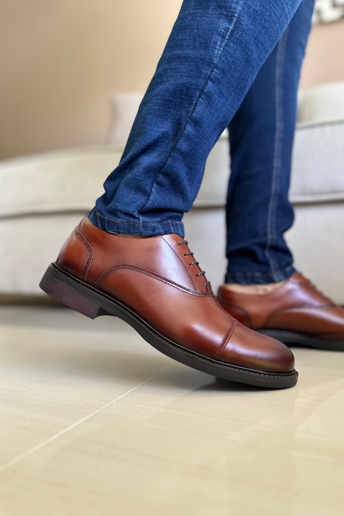 ELEGANTES DILOM - EN CUERO -PARA HOMBRE