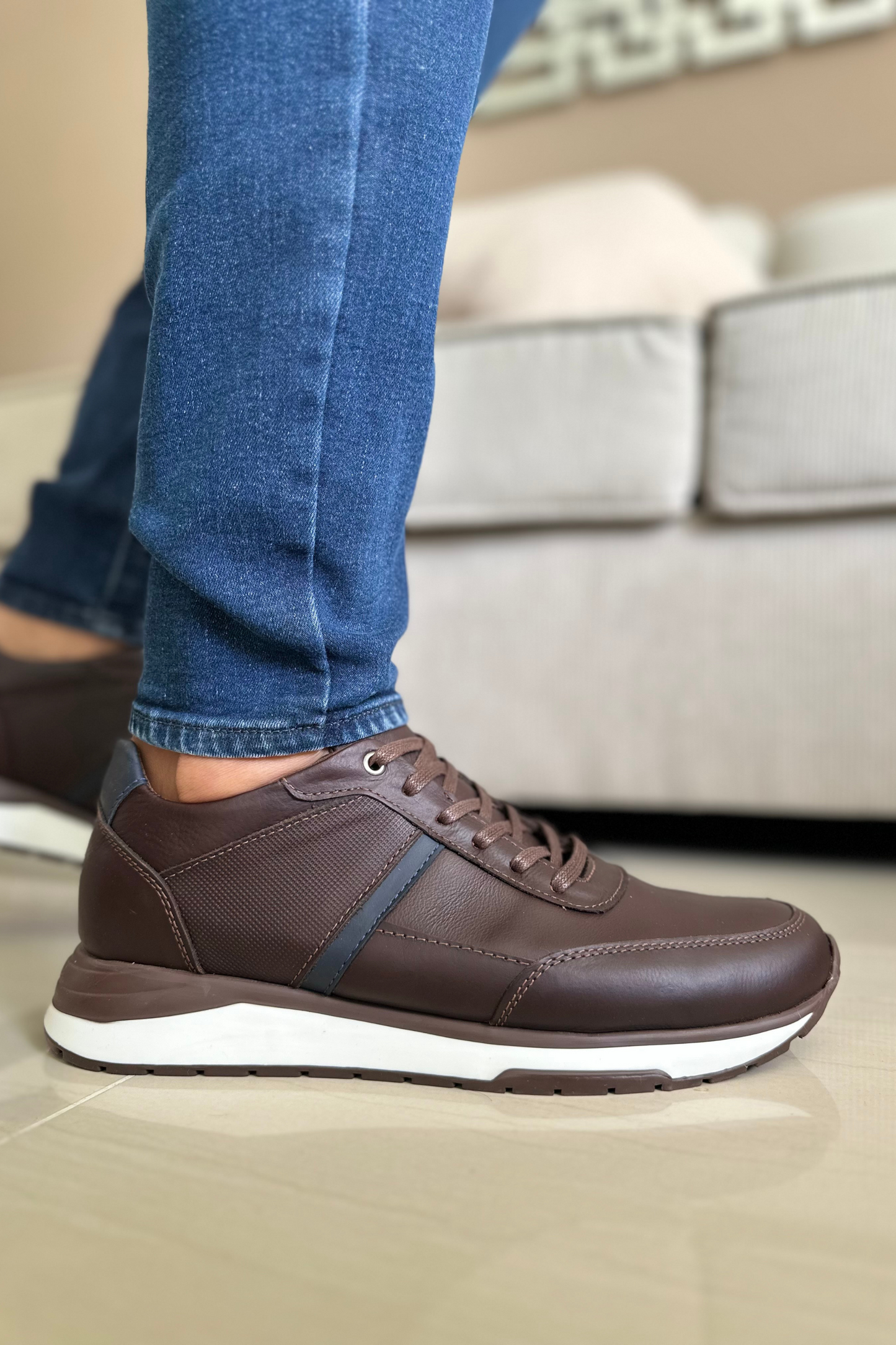 SNEAKER HAWK - EN CUERO - PARA HOMBRE