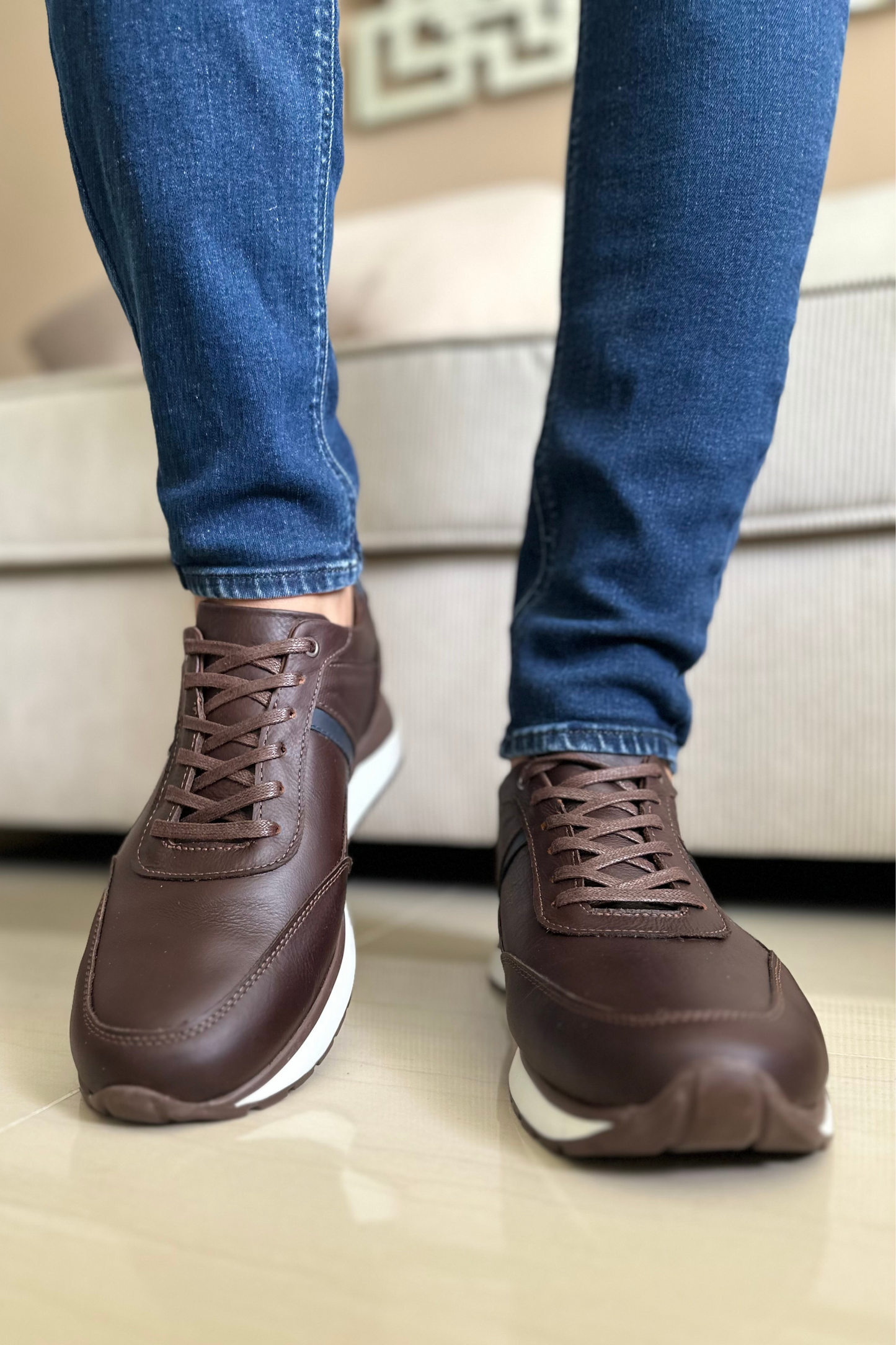 SNEAKER HAWK - EN CUERO - PARA HOMBRE