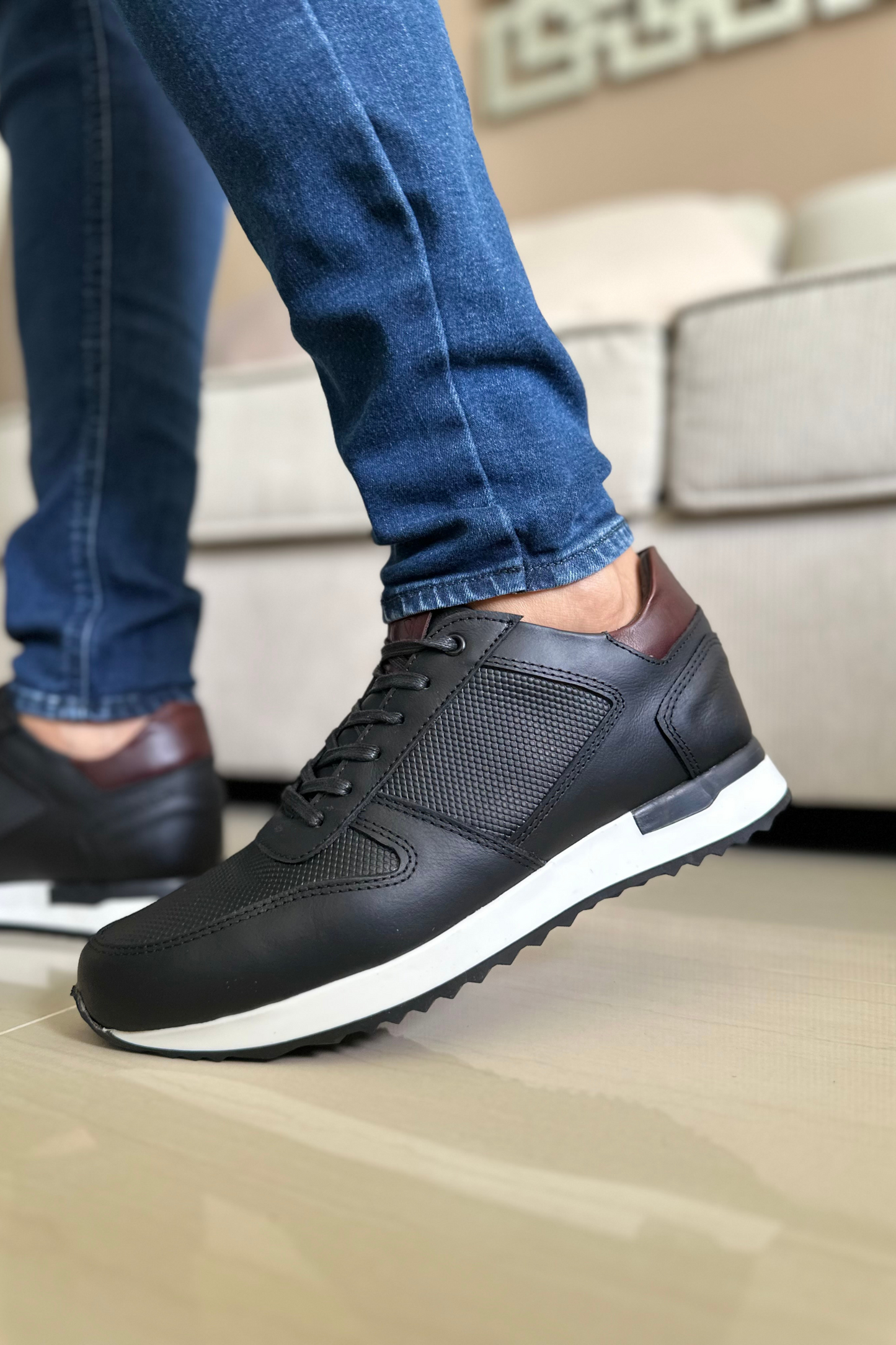 SNEAKERS 601 - EN CUERO - PARA HOMBRE