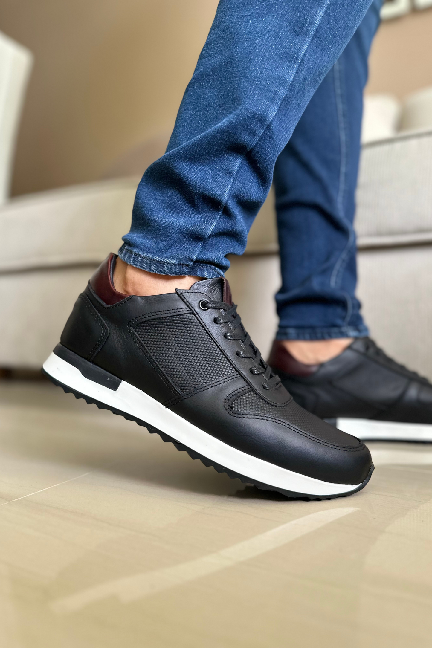SNEAKERS 601 - EN CUERO - PARA HOMBRE