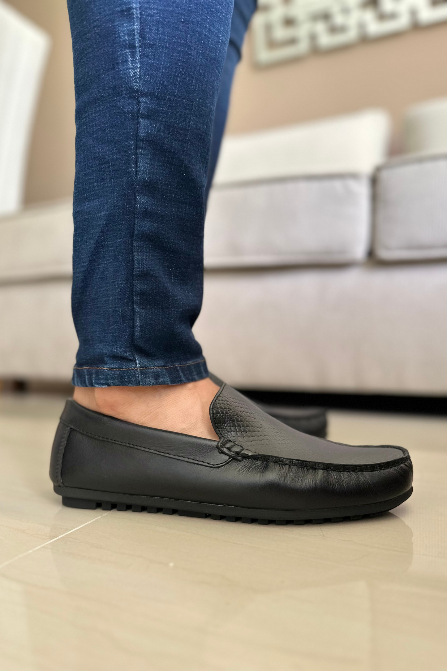MOCASINES CAM - PARA HOMBRE - EN CUERO