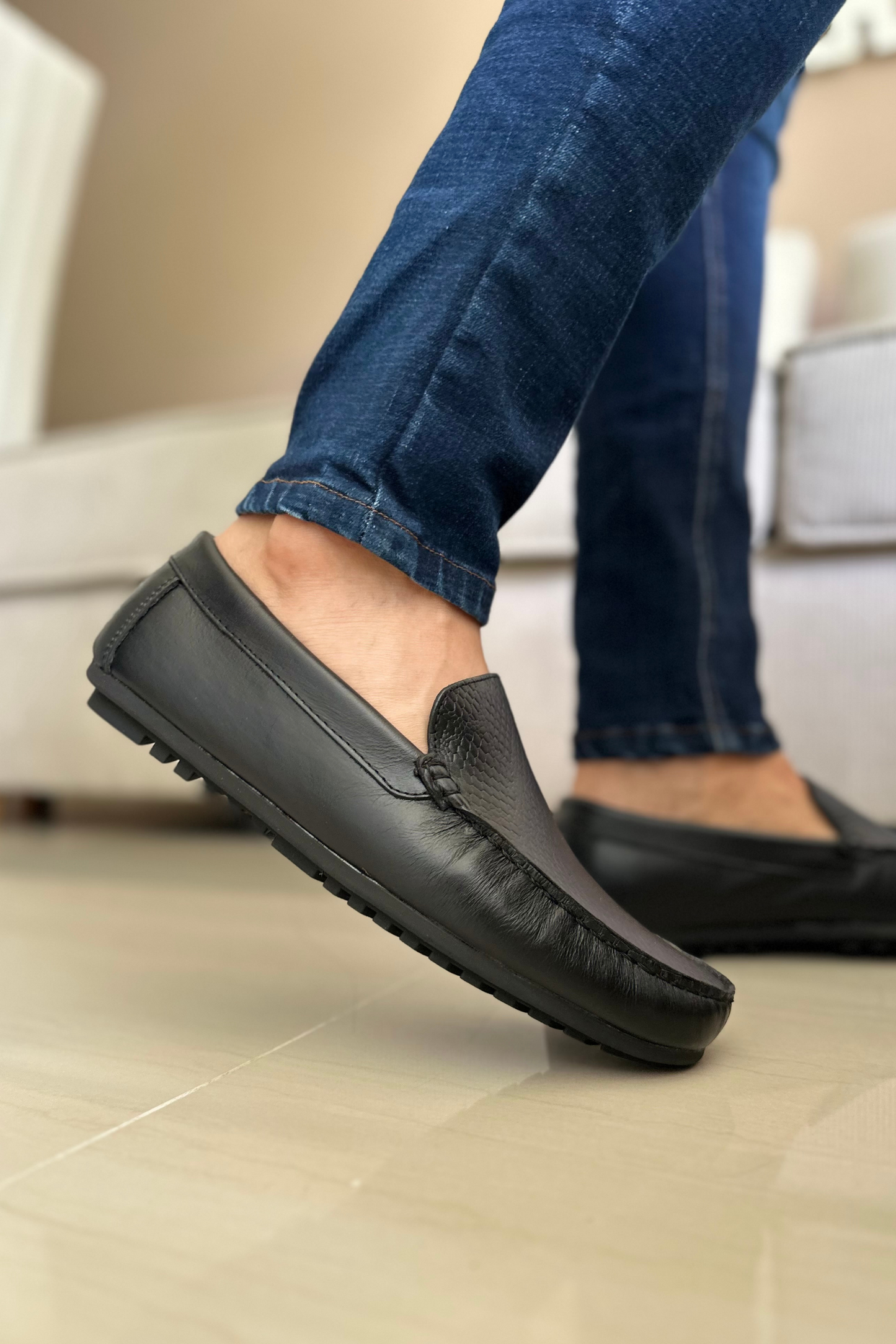MOCASINES CAM - PARA HOMBRE - EN CUERO