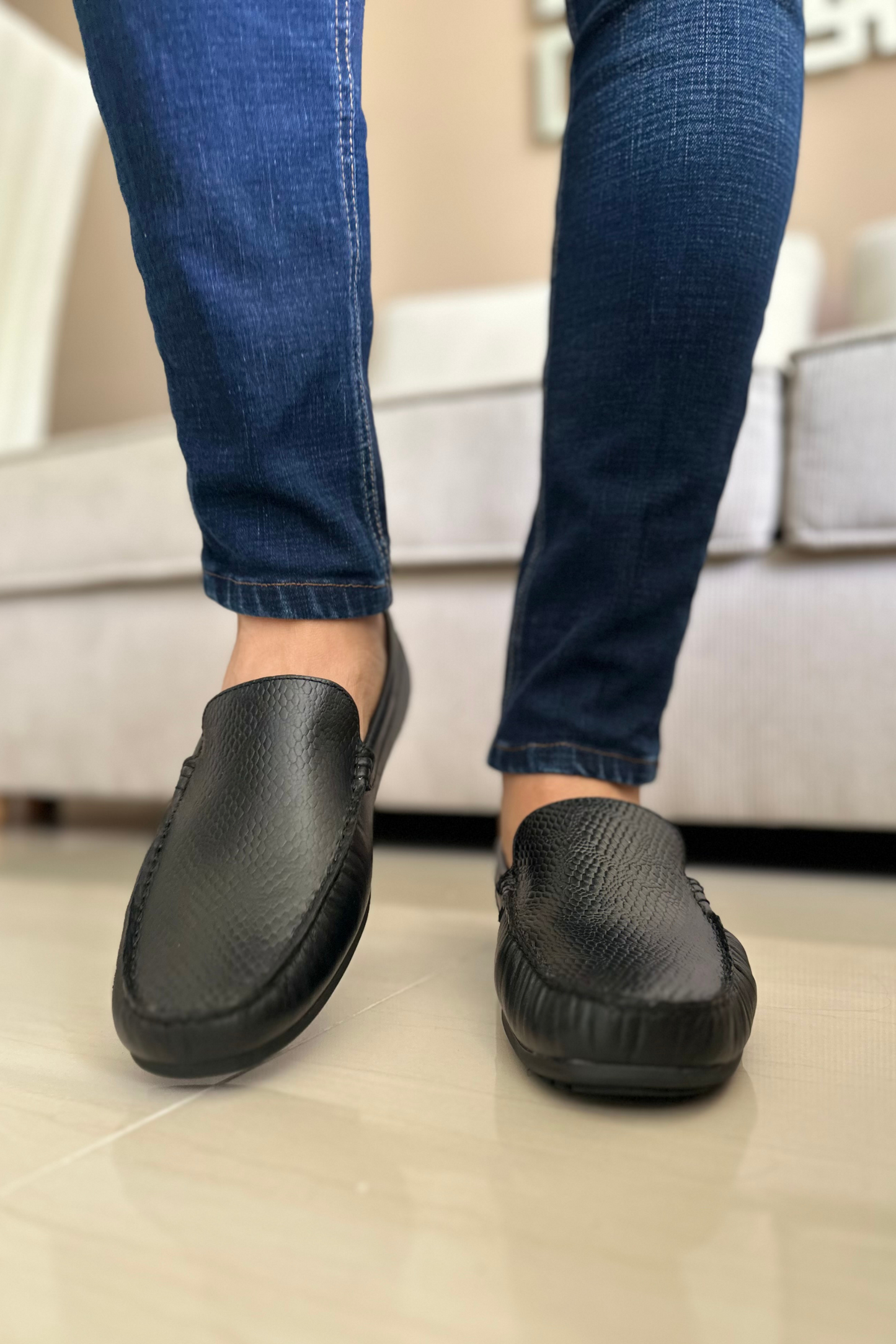 MOCASINES CAM - PARA HOMBRE - EN CUERO
