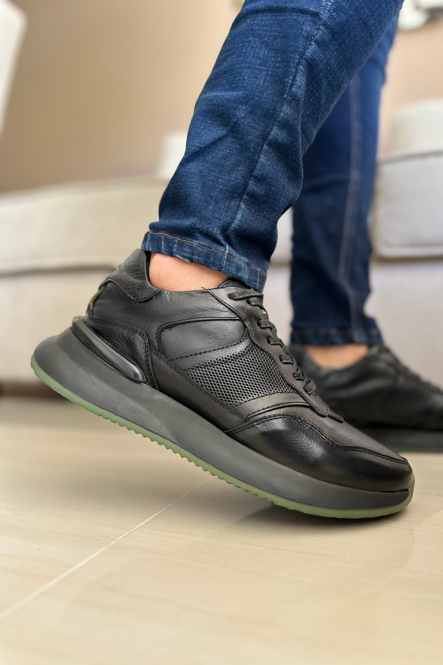 SNEAKERS XOKS - EN CUERO - PARA HOMBRE