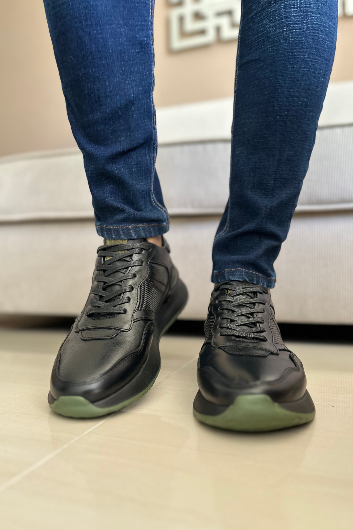 SNEAKERS XOKS - EN CUERO - PARA HOMBRE